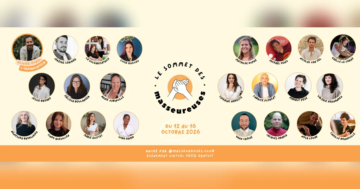 Sommet des masseur·euse·s : 5ème édition en octobre 2026